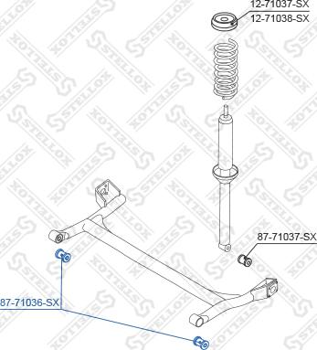 Stellox 87-71036-SX - Piekare, Tilta sija ps1.lv