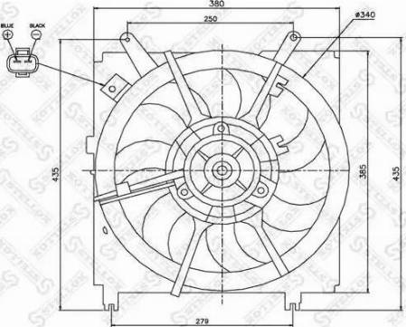 Stellox 29-99460-SX - Ventilators, Motora dzesēšanas sistēma ps1.lv