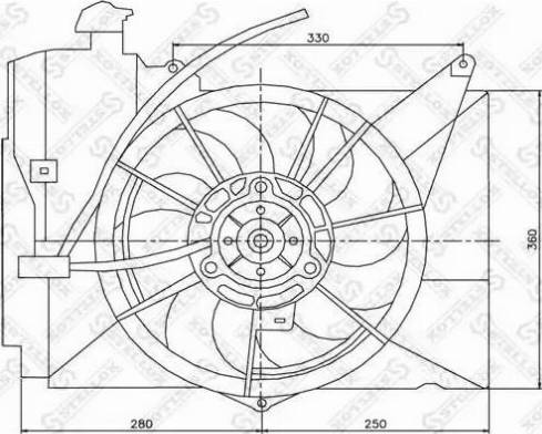 Stellox 29-99436-SX - Ventilators, Motora dzesēšanas sistēma ps1.lv