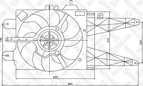 Stellox 29-99311-SX - Ventilators, Motora dzesēšanas sistēma ps1.lv