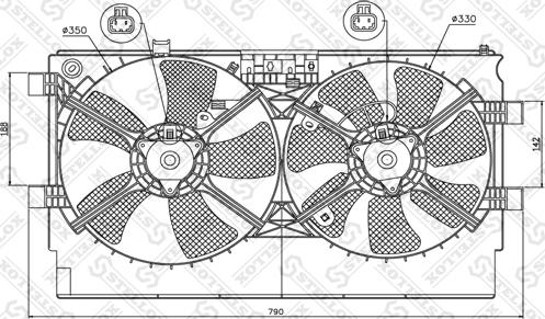 Stellox 29-99380-SX - Ventilators, Motora dzesēšanas sistēma ps1.lv