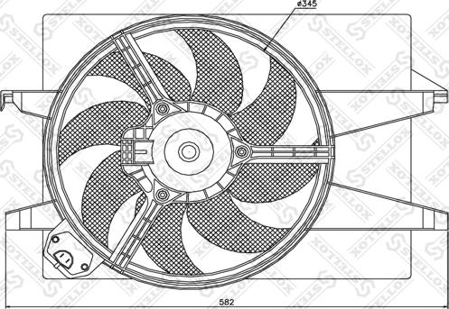 Stellox 29-99324-SX - Ventilators, Motora dzesēšanas sistēma ps1.lv