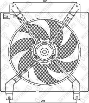 Stellox 29-99254-SX - Ventilators, Motora dzesēšanas sistēma ps1.lv