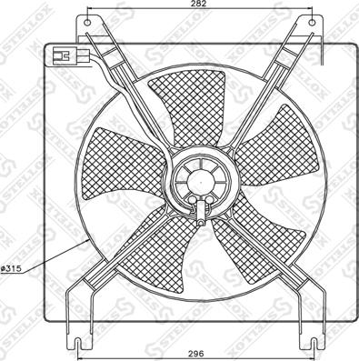 Stellox 29-99255-SX - Ventilators, Motora dzesēšanas sistēma ps1.lv