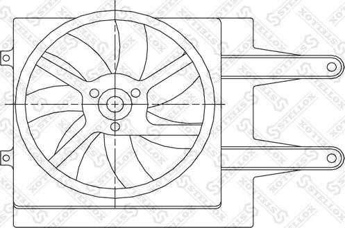 Stellox 29-99258-SX - Ventilators, Motora dzesēšanas sistēma ps1.lv