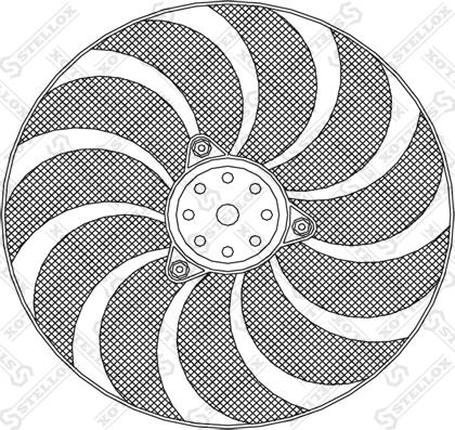 Stellox 29-99264-SX - Ventilators, Motora dzesēšanas sistēma ps1.lv