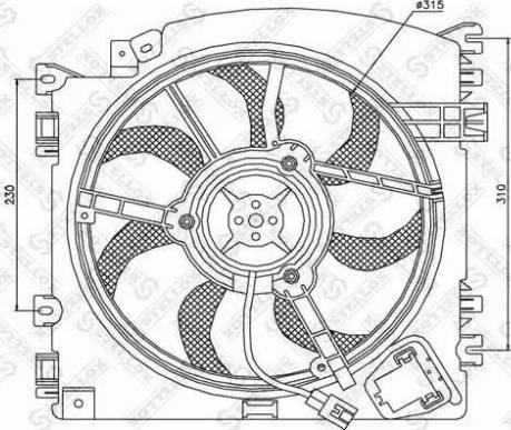 Stellox 29-99227-SX - Ventilators, Motora dzesēšanas sistēma ps1.lv