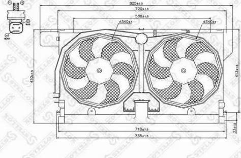 Stellox 29-99279-SX - Ventilators, Motora dzesēšanas sistēma ps1.lv