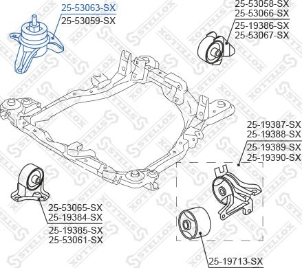 Stellox 25-53063-SX - Piekare, Dzinējs ps1.lv