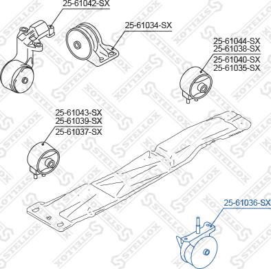 Stellox 25-61036-SX - Piekare, Dzinējs ps1.lv