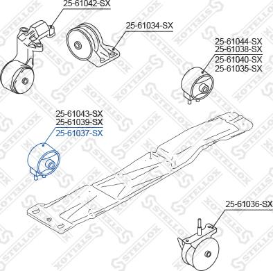 Stellox 25-61037-SX - Piekare, Dzinējs ps1.lv