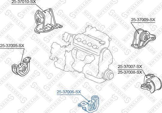 Stellox 25-37006-SX - Piekare, Dzinējs ps1.lv