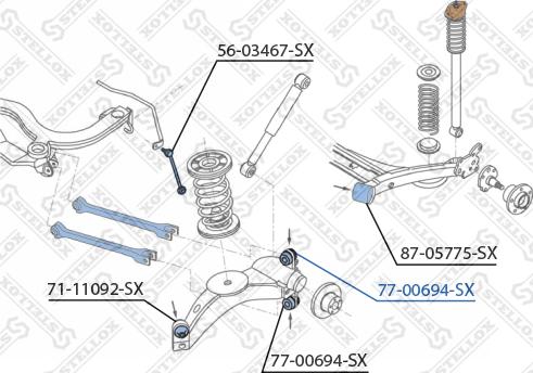 Stellox 77-00694-SX - Piekare, Šķērssvira ps1.lv