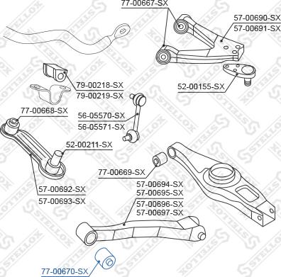 Stellox 77-00670-SX - Piekare, Šķērssvira ps1.lv