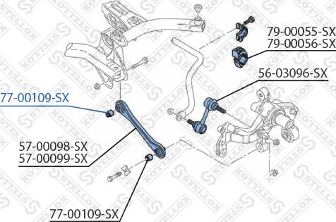 Stellox 77-00109-SX - Piekare, Šķērssvira ps1.lv