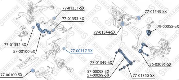 Stellox 77-00117-SX - Piekare, Šķērssvira ps1.lv