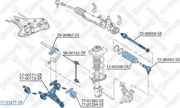 Stellox 77-01271-SX - Piekare, Šķērssvira ps1.lv