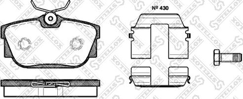 Stellox 778 010B-SX - Bremžu uzliku kompl., Disku bremzes ps1.lv