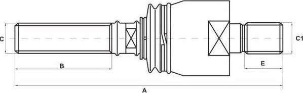 S-TR STR-11A109 - Aksiālais šarnīrs, Stūres šķērsstiepnis ps1.lv