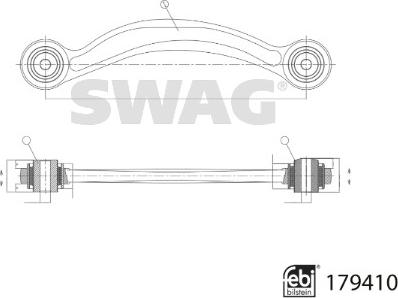 Swag 33 10 4912 - Neatkarīgās balstiekārtas svira, Riteņa piekare ps1.lv