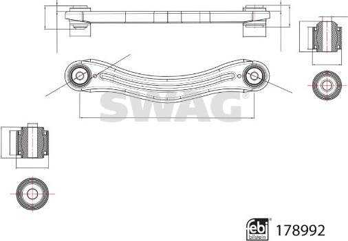 Swag 33 10 4769 - Neatkarīgās balstiekārtas svira, Riteņa piekare ps1.lv