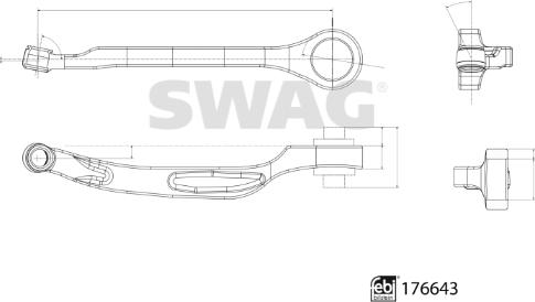 Swag 33 10 3655 - Neatkarīgās balstiekārtas svira, Riteņa piekare ps1.lv