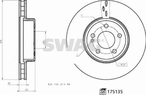 Swag 33 10 2713 - Bremžu diski ps1.lv