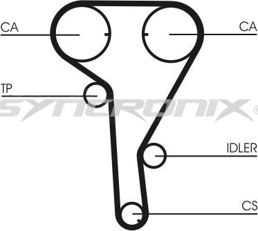 SYNCRONIX SY2101077 - Zobsiksnas komplekts ps1.lv