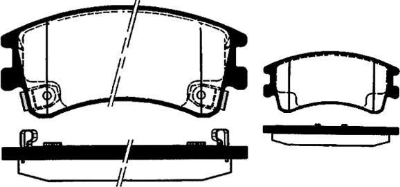 MAZDA G2YS-33-3ZB - Bremžu uzliku kompl., Disku bremzes ps1.lv