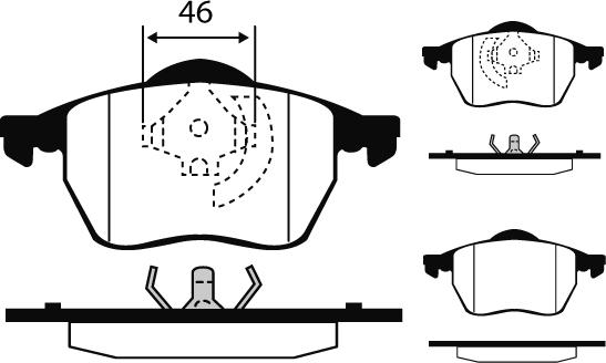 TRW Engine Component GDB1200 - Bremžu uzliku kompl., Disku bremzes ps1.lv