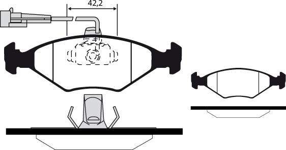 TOMEX brakes TX 15-15 - Bremžu uzliku kompl., Disku bremzes ps1.lv