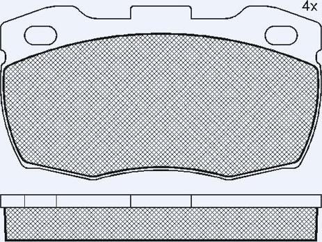 Roulunds Rubber 624681 - Bremžu uzliku kompl., Disku bremzes ps1.lv