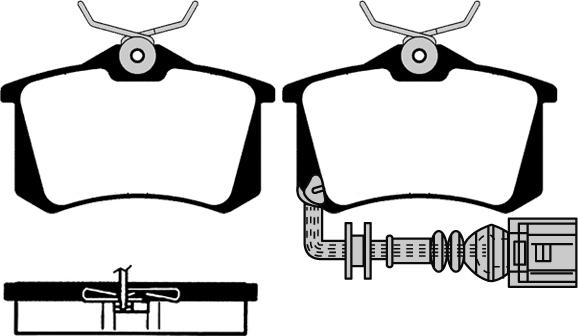 COPARTS 2355402 - Bremžu uzliku kompl., Disku bremzes ps1.lv