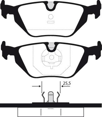 Valeo 671386 - Bremžu uzliku kompl., Disku bremzes ps1.lv