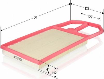 Tecneco Filters AR5898PM-S - Gaisa filtrs ps1.lv