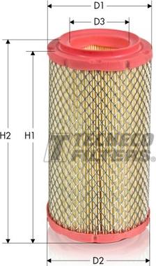 Tecneco Filters AR142T - Gaisa filtrs ps1.lv