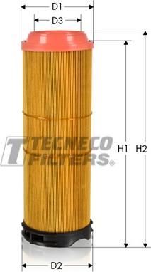 Tecneco Filters AR12178/2 - Gaisa filtrs ps1.lv