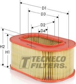 Tecneco Filters AR899-OV - Gaisa filtrs ps1.lv