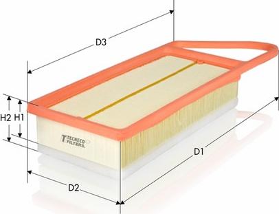 Tecneco Filters AR2075PM-S - Gaisa filtrs ps1.lv