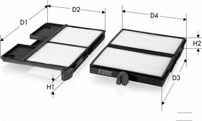 Tecneco Filters CK9740-2 - Filtrs, Salona telpas gaiss ps1.lv