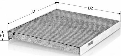 Tecneco Filters CK1611-C - Filtrs, Salona telpas gaiss ps1.lv