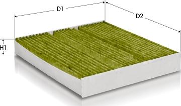 Tecneco Filters CKA1281 - Filtrs, Salona telpas gaiss ps1.lv