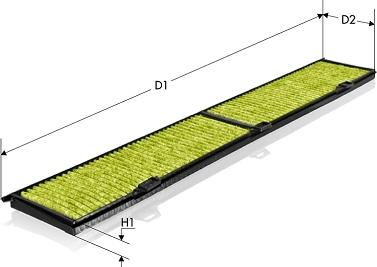 Tecneco Filters CKA8430 - Filtrs, Salona telpas gaiss ps1.lv