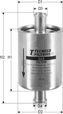 Tecneco Filters GAS13 - Degvielas filtrs ps1.lv