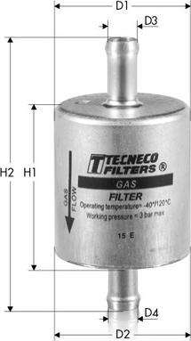 Tecneco Filters GAS2 - Degvielas filtrs ps1.lv