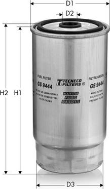 Tecneco Filters GS9444 - Degvielas filtrs ps1.lv