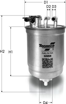 Tecneco Filters GS68 - Degvielas filtrs ps1.lv