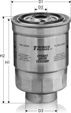 Tecneco Filters GS141 - Degvielas filtrs ps1.lv