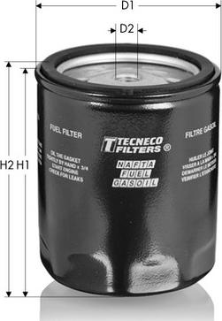 Tecneco Filters GS162 - Degvielas filtrs ps1.lv