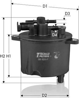 Tecneco Filters GS10288-P - Degvielas filtrs ps1.lv